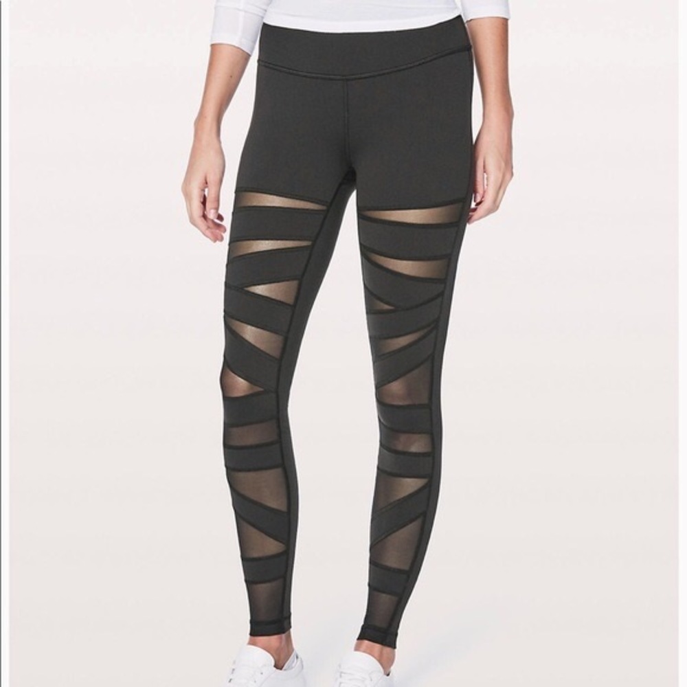 Lululemon Snakeprint Mesh Leggings